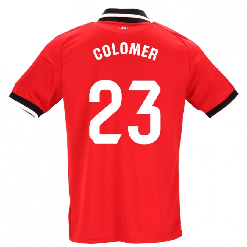 Danxen Męski Carlos Colomer #23 Czarny Biały Czerwony Wyjazdowa Koszulka 2026/27 Koszulki Klubowe