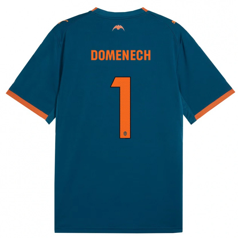 Danxen Męski Jaume Domenech #1 Stalowoniebieski Pomarańczowy Wyjazdowa Koszulka 2026/27 Koszulki Klubowe