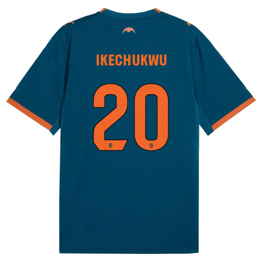 Danxen Męski Jerry Ikechukwu #20 Stalowoniebieski Pomarańczowy Wyjazdowa Koszulka 2026/27 Koszulki Klubowe