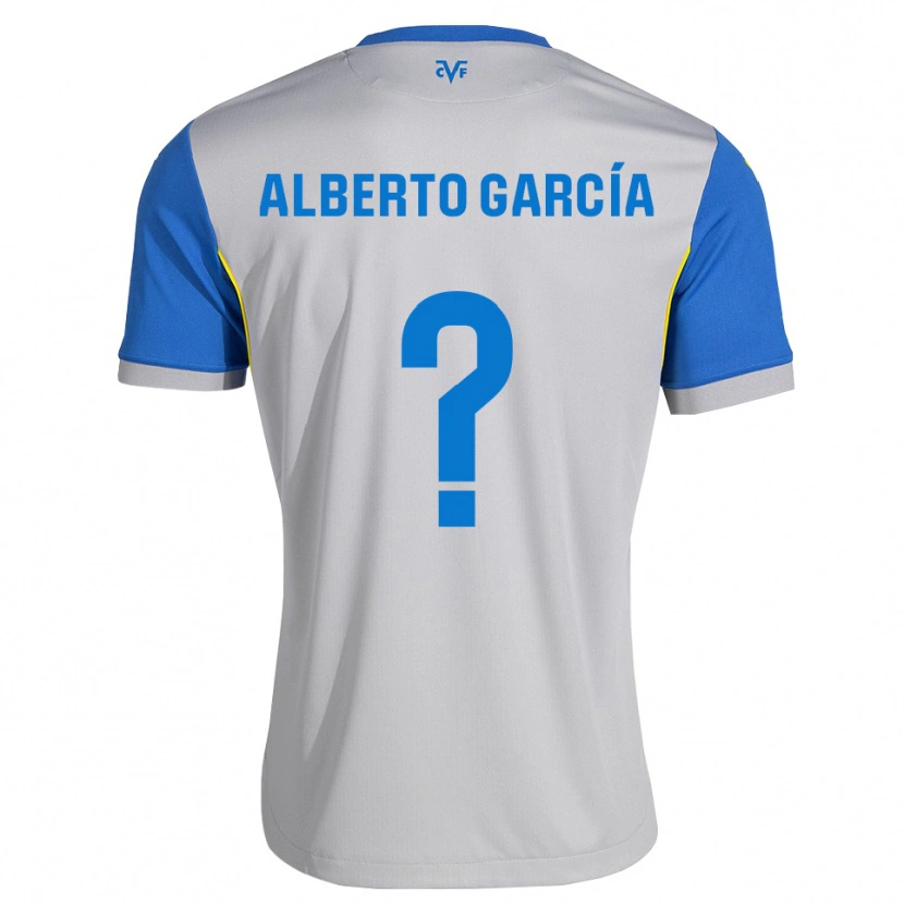 Danxen Męski Alberto García #0 Niebieski Szary Wyjazdowa Koszulka 2026/27 Koszulki Klubowe