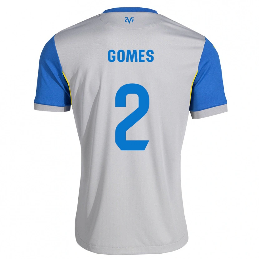 Danxen Męski Vique Gomes #2 Niebieski Szary Wyjazdowa Koszulka 2026/27 Koszulki Klubowe
