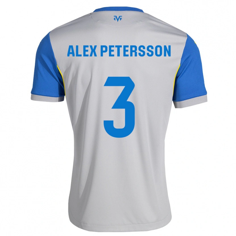 Danxen Męski Max Petersson #3 Niebieski Szary Wyjazdowa Koszulka 2026/27 Koszulki Klubowe