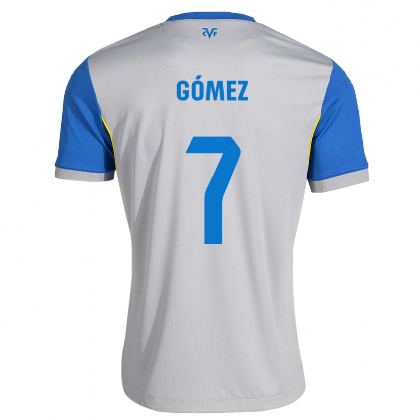 Danxen Męski Valen Gómez #7 Niebieski Szary Wyjazdowa Koszulka 2026/27 Koszulki Klubowe