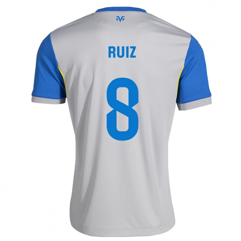 Danxen Męski Adri Ruiz #8 Niebieski Szary Wyjazdowa Koszulka 2026/27 Koszulki Klubowe