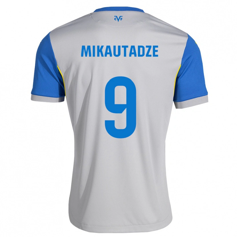 Danxen Męski Georges Mikautadze #9 Niebieski Szary Wyjazdowa Koszulka 2026/27 Koszulki Klubowe