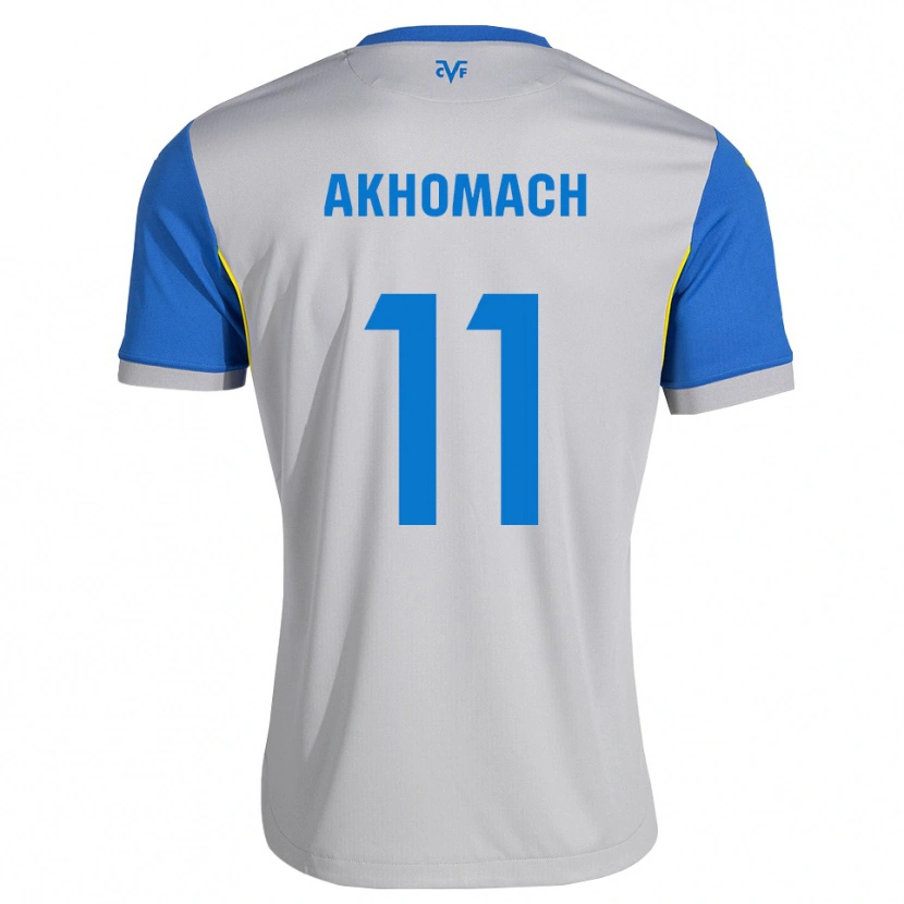 Danxen Męski Ilias Akhomach #11 Niebieski Szary Wyjazdowa Koszulka 2026/27 Koszulki Klubowe