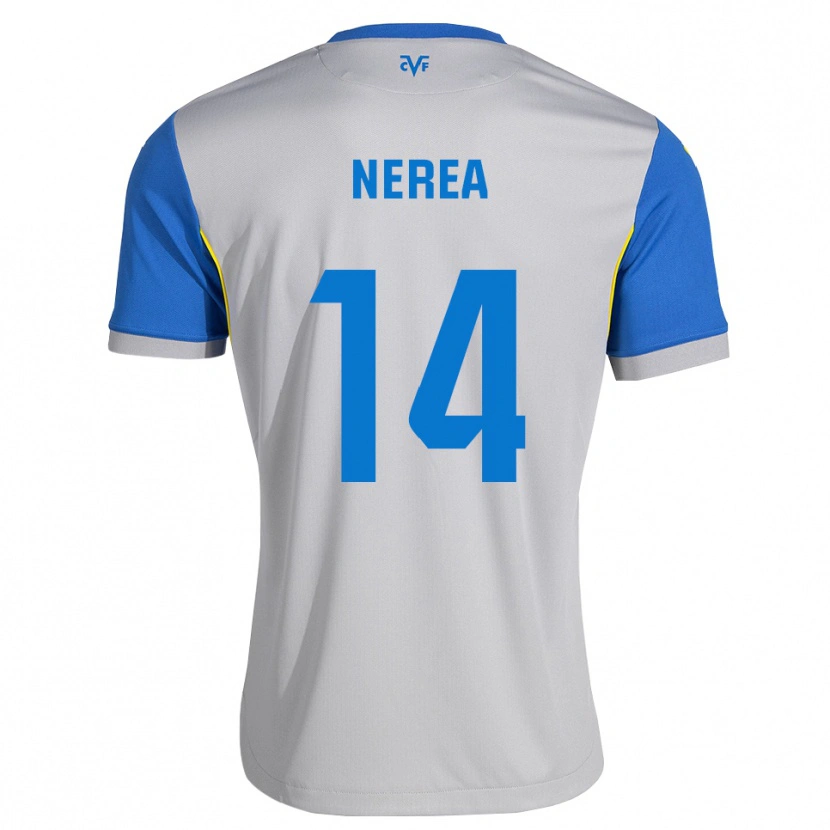 Danxen Męski Nerea Pérez #14 Niebieski Szary Wyjazdowa Koszulka 2026/27 Koszulki Klubowe