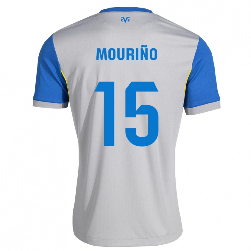 Danxen Męski Santiago Mouriño #15 Niebieski Szary Wyjazdowa Koszulka 2026/27 Koszulki Klubowe