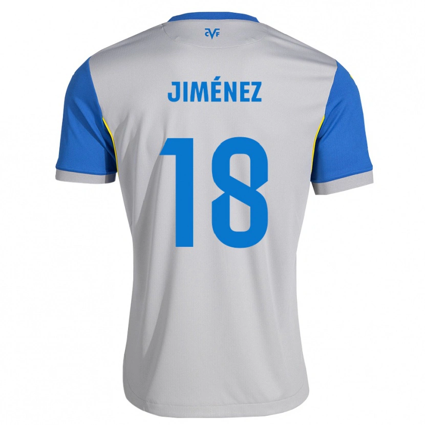 Danxen Męski Alex Jiménez #18 Niebieski Szary Wyjazdowa Koszulka 2026/27 Koszulki Klubowe