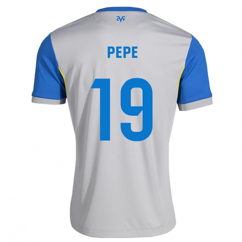 Danxen Męski Nicolas Pépé #19 Niebieski Szary Wyjazdowa Koszulka 2026/27 Koszulki Klubowe
