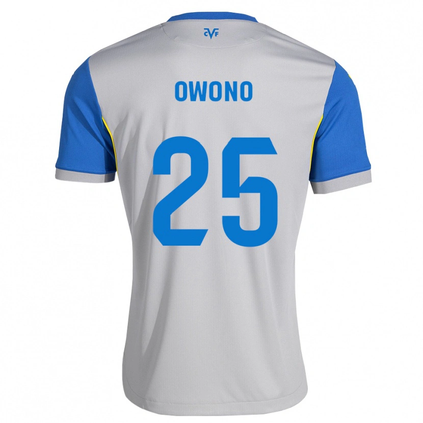 Danxen Męski Roberto Owono #25 Niebieski Szary Wyjazdowa Koszulka 2026/27 Koszulki Klubowe