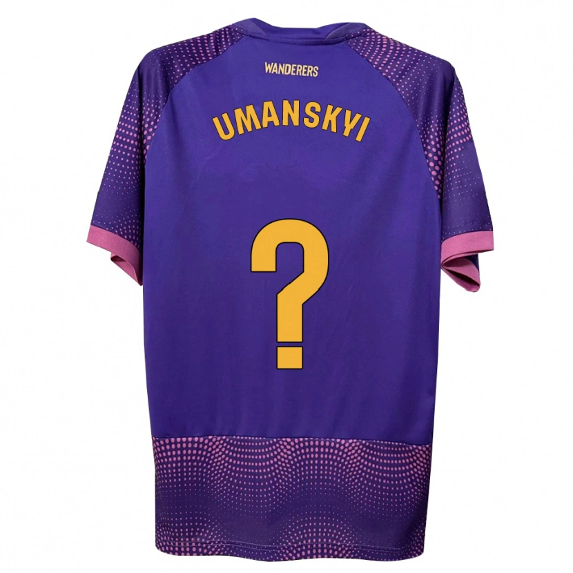 Danxen Męski Volodymyr Umanskyi #0 Fioletowy Biały Różowy Wyjazdowa Koszulka 2026/27 Koszulki Klubowe