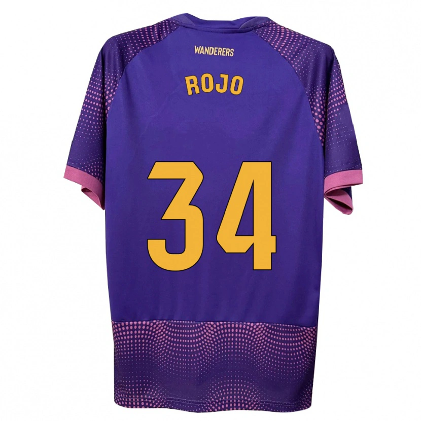 Danxen Męski Pablo Rojo #34 Fioletowy Biały Różowy Wyjazdowa Koszulka 2026/27 Koszulki Klubowe