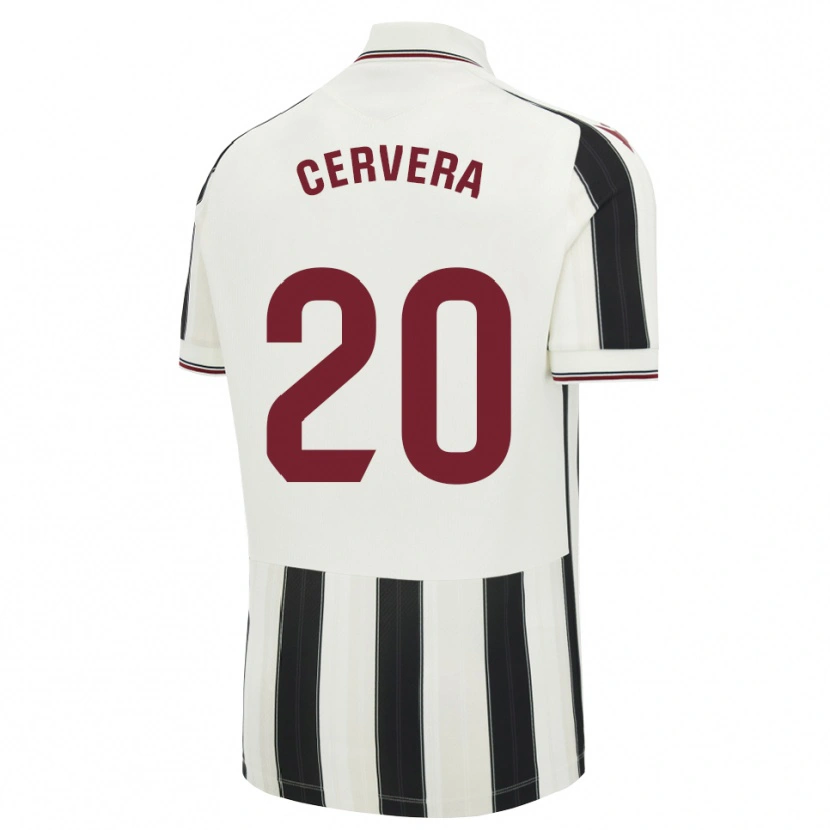 Danxen Męski Dani Cervera #20 Czarny Biały Czerwony Wyjazdowa Koszulka 2026/27 Koszulki Klubowe