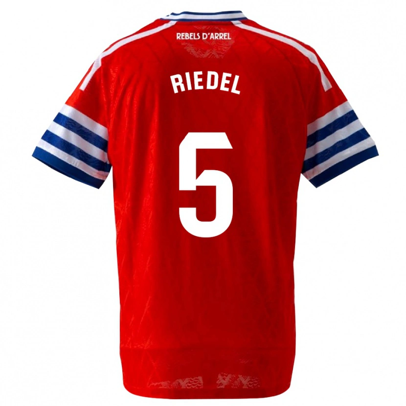 Danxen Męski Clemens Riedel #5 Królewski Niebieski Czerwony Wyjazdowa Koszulka 2026/27 Koszulki Klubowe