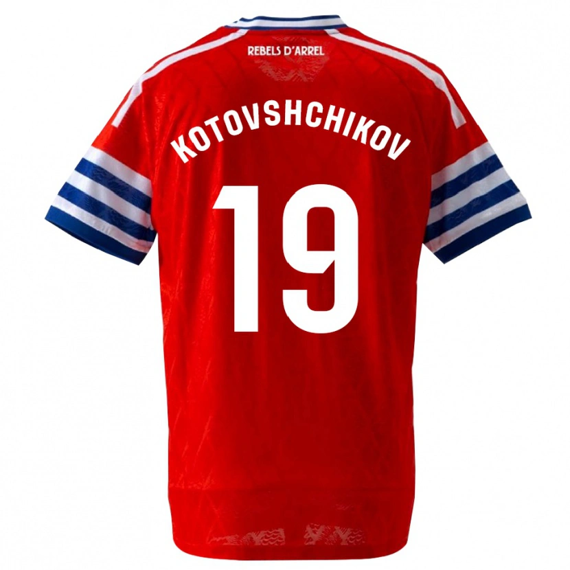 Danxen Męski Makar Kotovshchikov #19 Królewski Niebieski Czerwony Wyjazdowa Koszulka 2026/27 Koszulki Klubowe