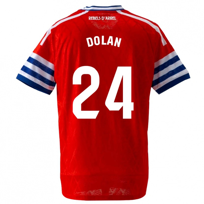 Danxen Męski Tyrhys Dolan #24 Królewski Niebieski Czerwony Wyjazdowa Koszulka 2026/27 Koszulki Klubowe