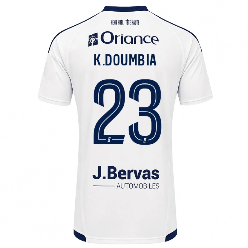 Danxen Męski Kamory Doumbia #23 Granatowy Biały Wyjazdowa Koszulka 2026/27 Koszulki Klubowe