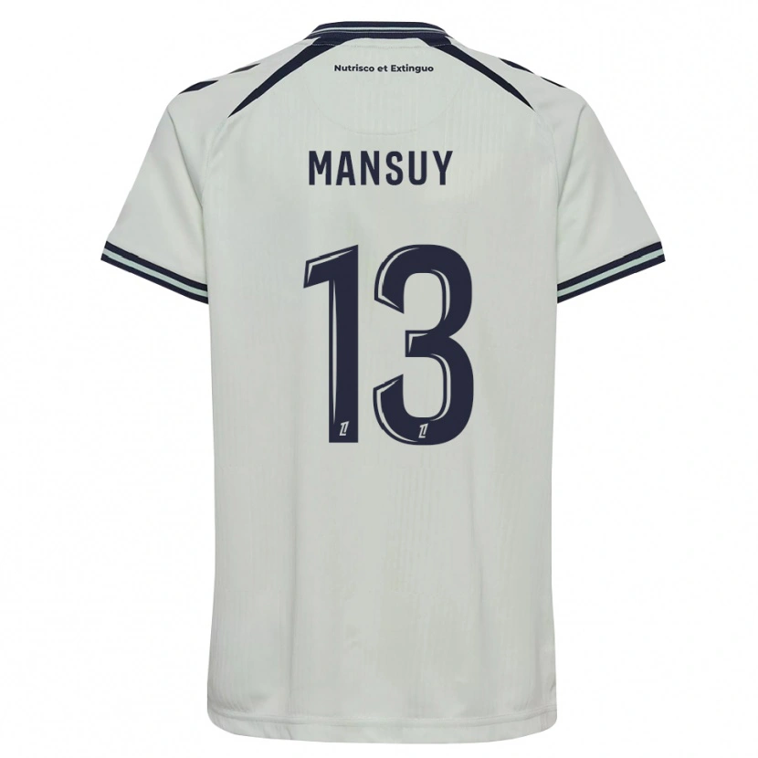 Danxen Męski Héloïse Mansuy #13 Północny Niebieski Biały Wyjazdowa Koszulka 2026/27 Koszulki Klubowe