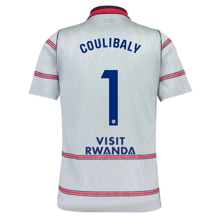 Danxen Męski Izan Coulibaly #1 Szary Czerwony Królewski Niebieski Trzeci Komplet Koszulka 2026/27 Koszulki Klubowe