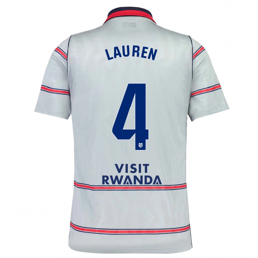 Danxen Męski Lauren Eduarda Leal Costa #4 Szary Czerwony Królewski Niebieski Trzeci Komplet Koszulka 2026/27 Koszulki Klubowe