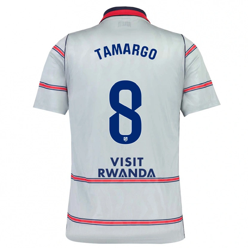 Danxen Męski Álvaro Tamargo #8 Szary Czerwony Królewski Niebieski Trzeci Komplet Koszulka 2026/27 Koszulki Klubowe
