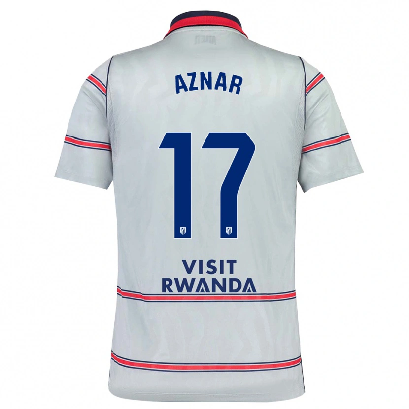Danxen Męski Javi Aznar #17 Szary Czerwony Królewski Niebieski Trzeci Komplet Koszulka 2026/27 Koszulki Klubowe