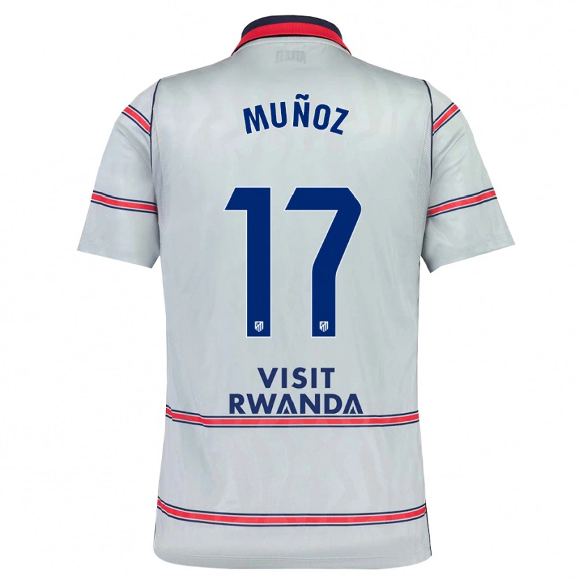 Danxen Męski David Muñoz #17 Szary Czerwony Królewski Niebieski Trzeci Komplet Koszulka 2026/27 Koszulki Klubowe