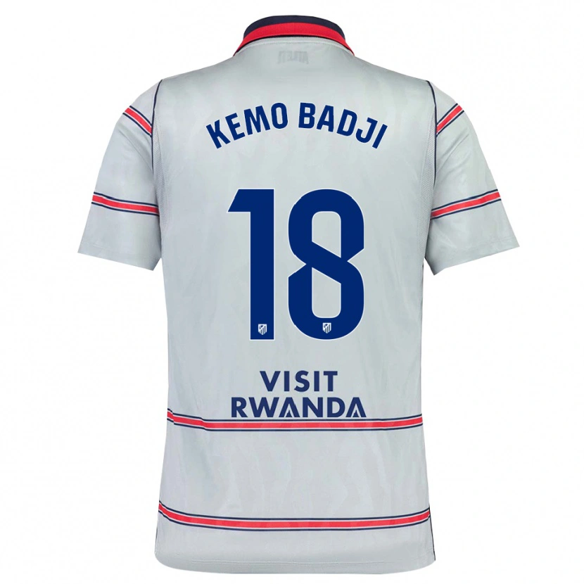 Danxen Męski Abdou Kemo Badji #18 Szary Czerwony Królewski Niebieski Trzeci Komplet Koszulka 2026/27 Koszulki Klubowe