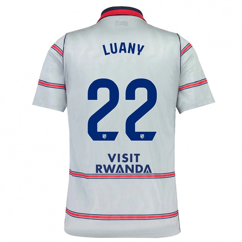 Danxen Męski Luany Vitória Da Silva Rosa #22 Szary Czerwony Królewski Niebieski Trzeci Komplet Koszulka 2026/27 Koszulki Klubowe