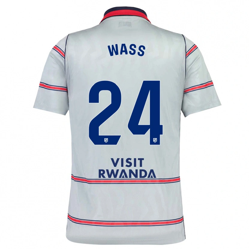 Danxen Męski Daniel Wass #24 Szary Czerwony Królewski Niebieski Trzeci Komplet Koszulka 2026/27 Koszulki Klubowe