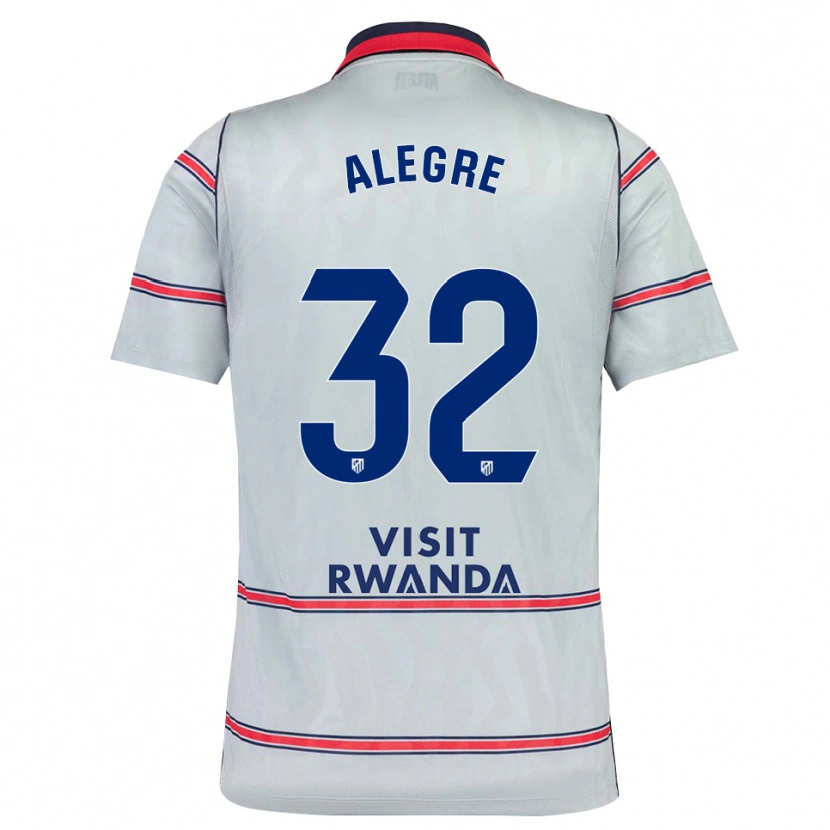 Danxen Męski Juan Alegre #32 Szary Czerwony Królewski Niebieski Trzeci Komplet Koszulka 2026/27 Koszulki Klubowe