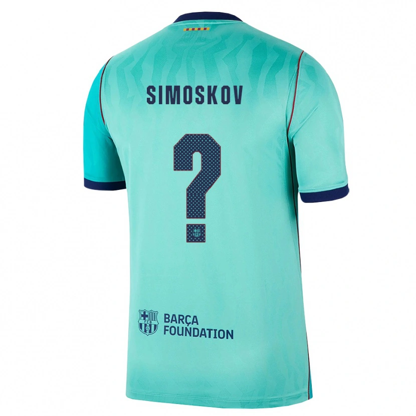 Danxen Męski Aleksander Simoskov #0 Aqua Ciemny Turkus Królewski Niebieski Trzeci Komplet Koszulka 2026/27 Koszulki Klubowe