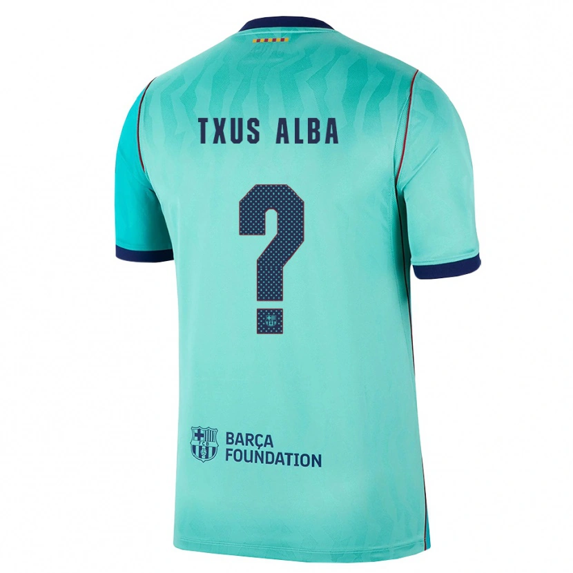 Danxen Męski Txus Alba #0 Aqua Ciemny Turkus Królewski Niebieski Trzeci Komplet Koszulka 2026/27 Koszulki Klubowe