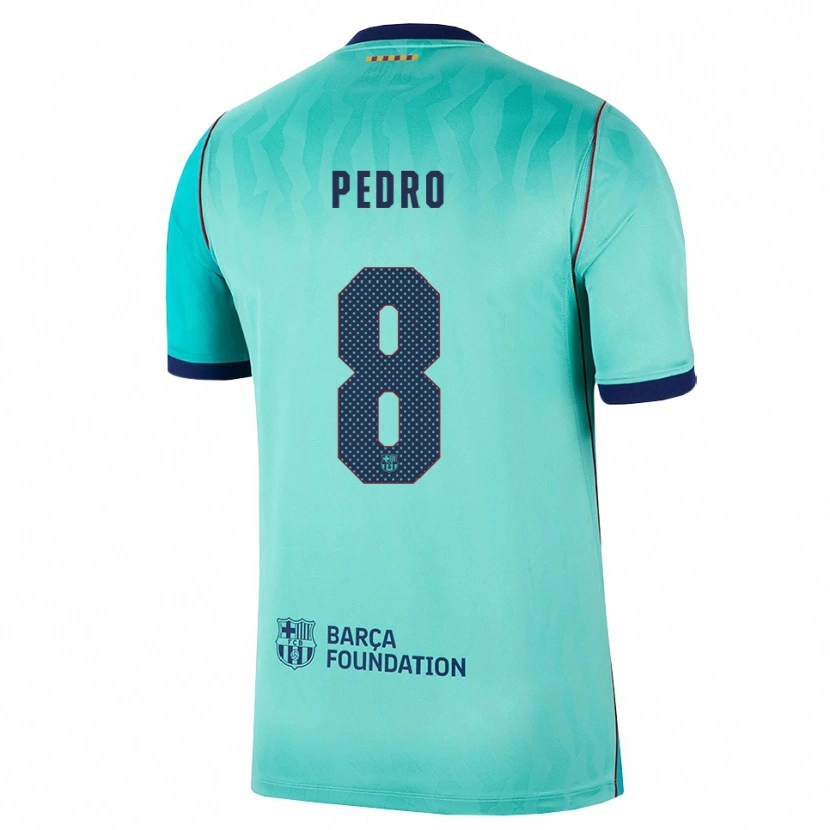 Danxen Męski Pedro Rodríguez #8 Aqua Ciemny Turkus Królewski Niebieski Trzeci Komplet Koszulka 2026/27 Koszulki Klubowe