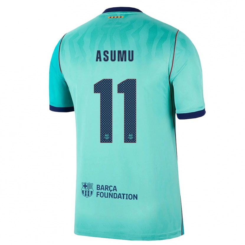 Danxen Męski Héctor Asumu #11 Aqua Ciemny Turkus Królewski Niebieski Trzeci Komplet Koszulka 2026/27 Koszulki Klubowe