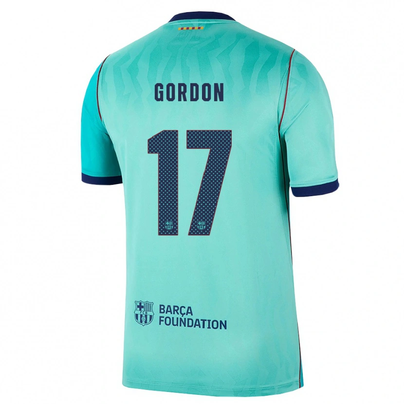 Danxen Męski Anthony Gordon #17 Aqua Ciemny Turkus Królewski Niebieski Trzeci Komplet Koszulka 2026/27 Koszulki Klubowe