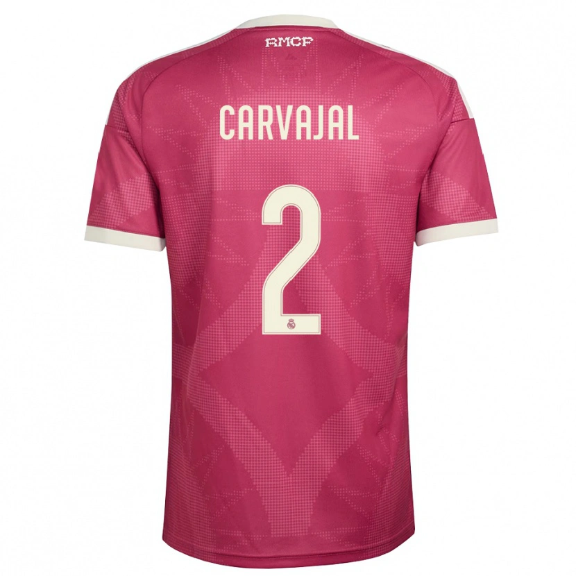 Danxen Męski Daniel Carvajal #2 Blado Fioletowy Czerwony Biały Trzeci Komplet Koszulka 2026/27 Koszulki Klubowe