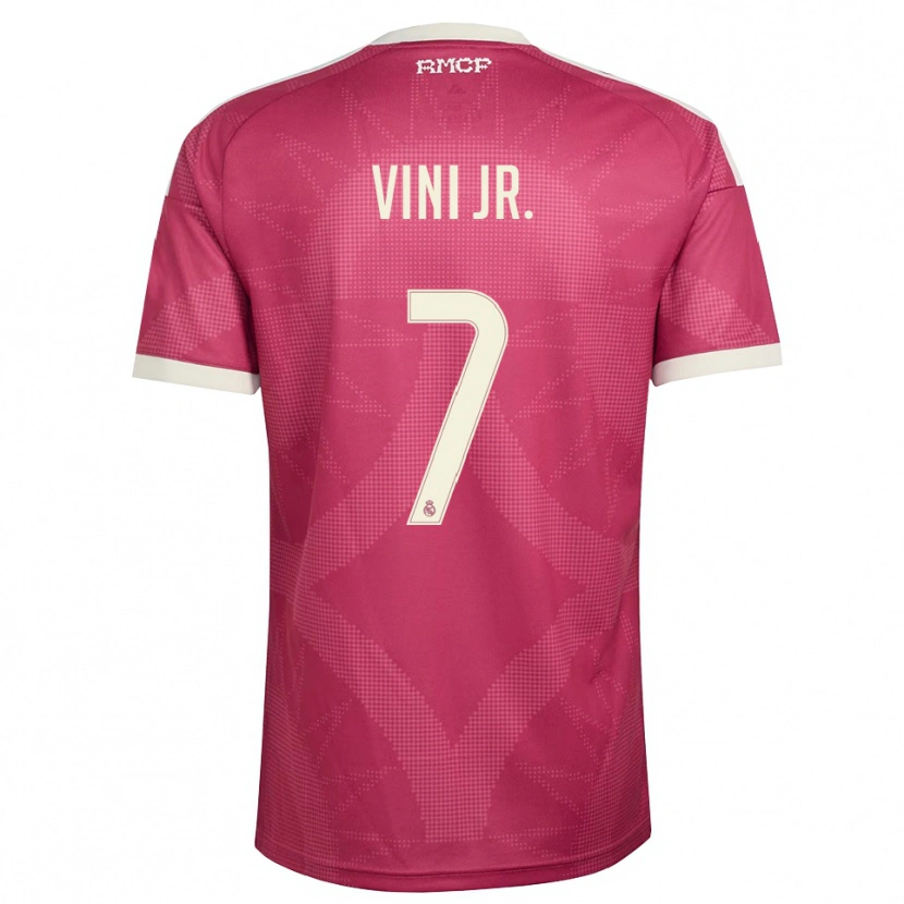 Danxen Męski Vinicius Junior #7 Blado Fioletowy Czerwony Biały Trzeci Komplet Koszulka 2026/27 Koszulki Klubowe