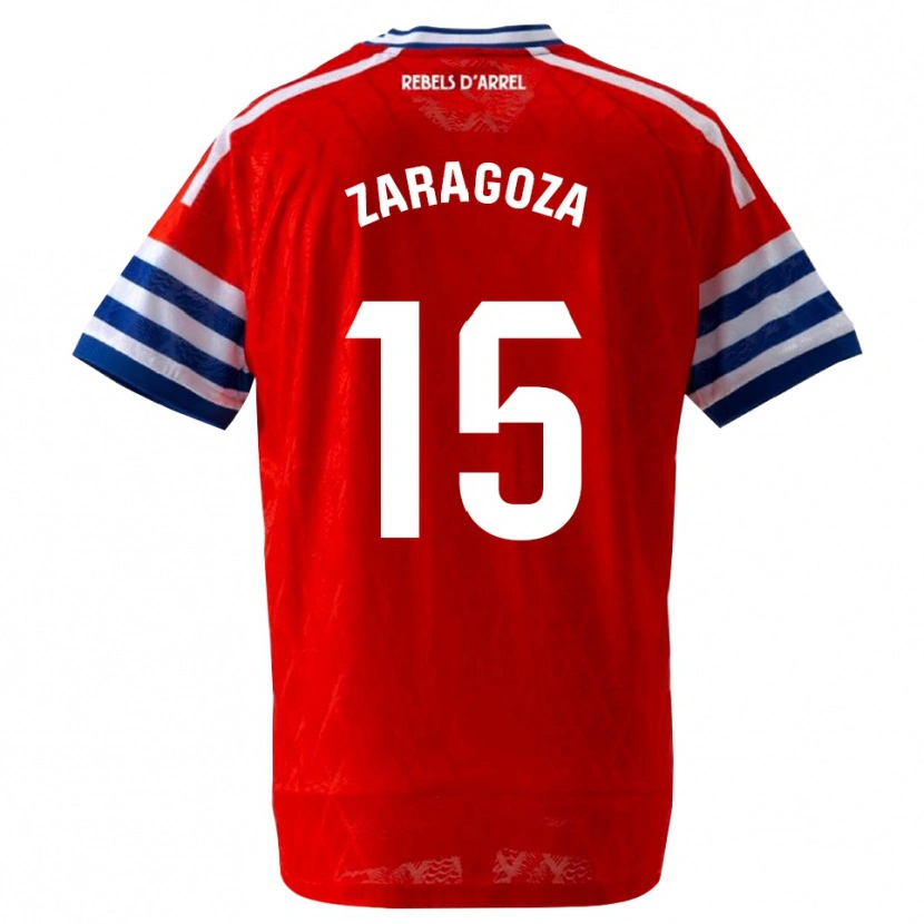 Danxen Męski Bryan Zaragoza #15 Królewski Niebieski Czerwony Wyjazdowa Koszulka 2026/27 Koszulki Klubowe