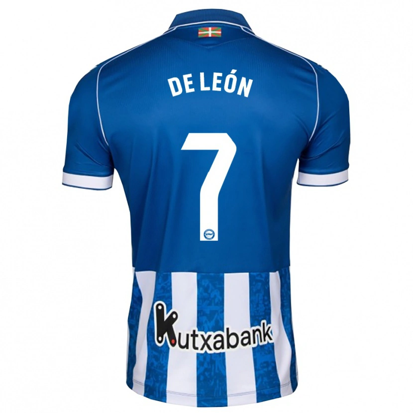 Danxen Kobiety José De León #7 Niebieski Biały Czarny Domowa Koszulka 2026/27 Koszulki Klubowe