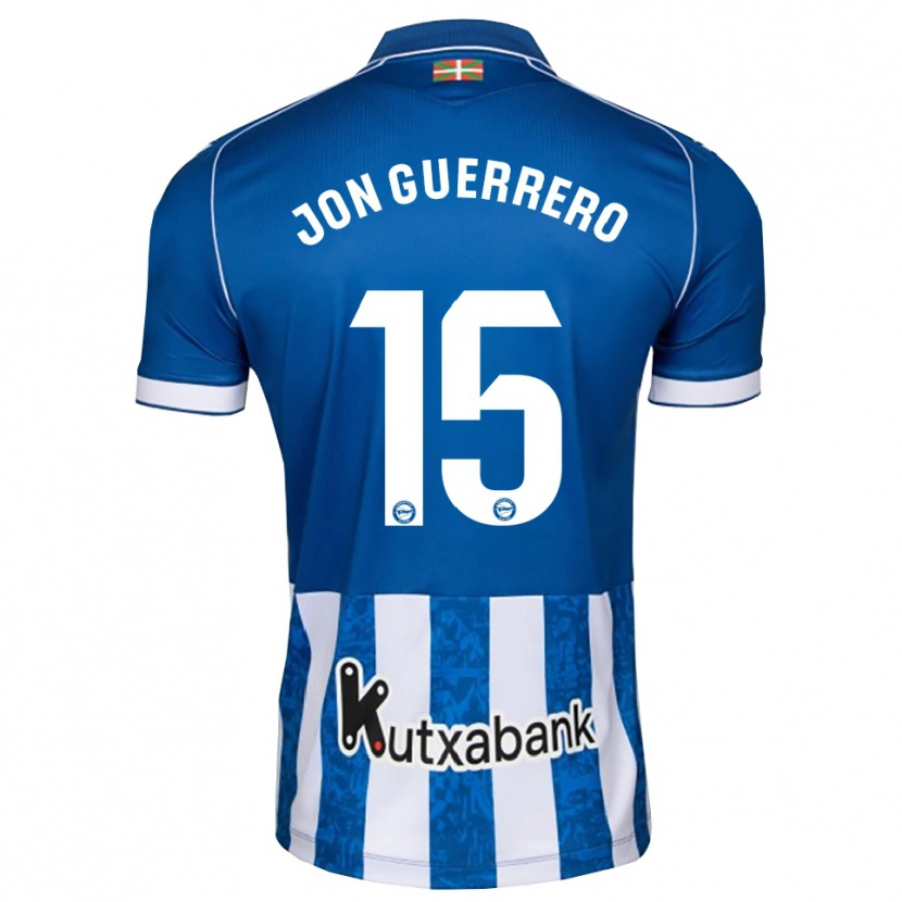 Danxen Kobiety Julen Jon Guerrero #15 Niebieski Biały Czarny Domowa Koszulka 2026/27 Koszulki Klubowe
