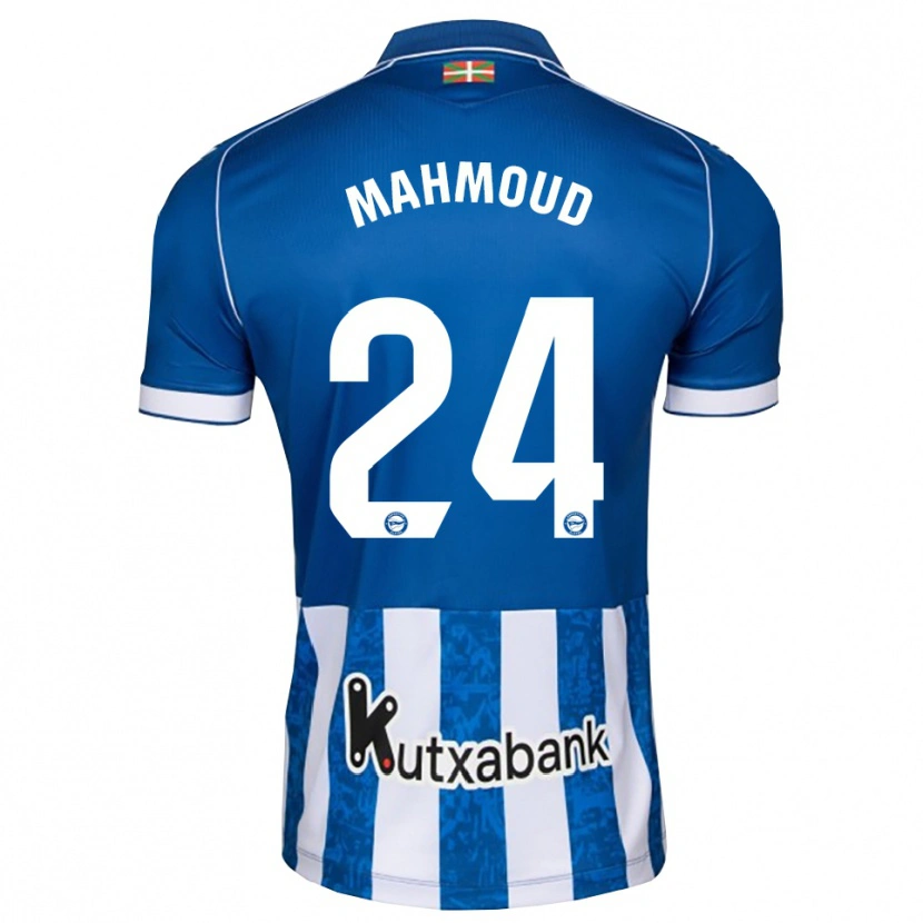 Danxen Kobiety Abdallahi Mahmoud #24 Niebieski Biały Czarny Domowa Koszulka 2026/27 Koszulki Klubowe