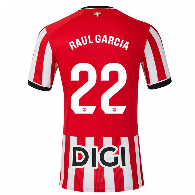 Danxen Kobiety Raul Garcia #22 Czerwony Czarny Biały Domowa Koszulka 2026/27 Koszulki Klubowe