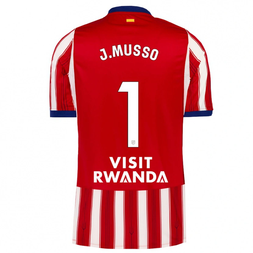Danxen Kobiety Juan Musso #1 Królewski Niebieski Czerwony Biały Domowa Koszulka 2026/27 Koszulki Klubowe