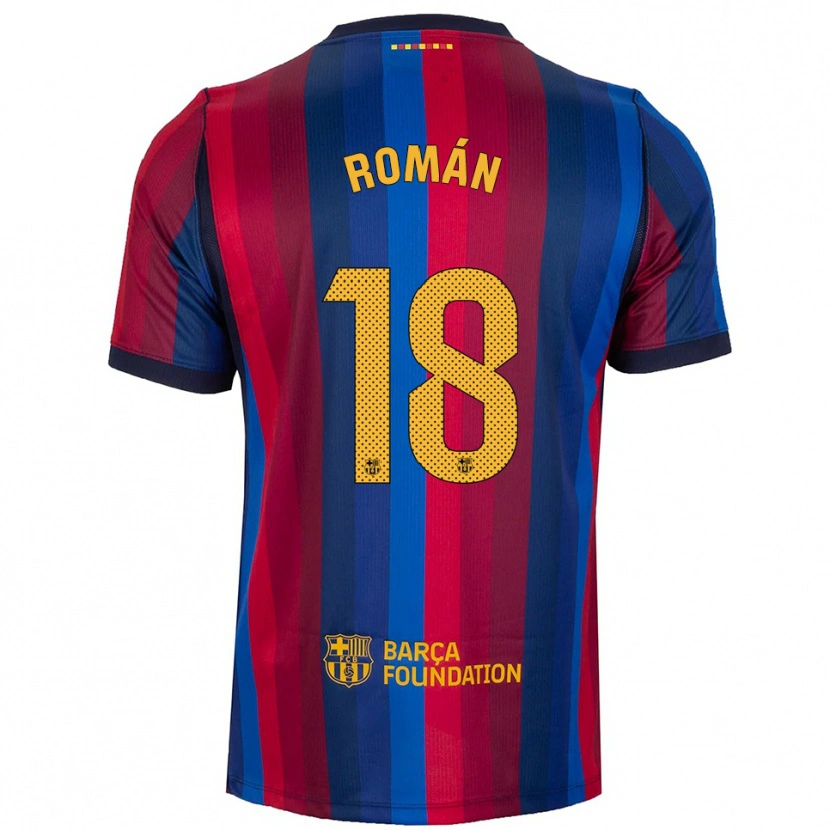 Danxen Kobiety Pocho Román #18 Królewski Niebieski Czerwony Żółty Domowa Koszulka 2026/27 Koszulki Klubowe