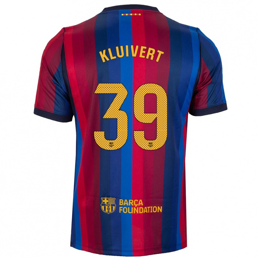 Danxen Kobiety Shane Kluivert #39 Królewski Niebieski Czerwony Żółty Domowa Koszulka 2026/27 Koszulki Klubowe