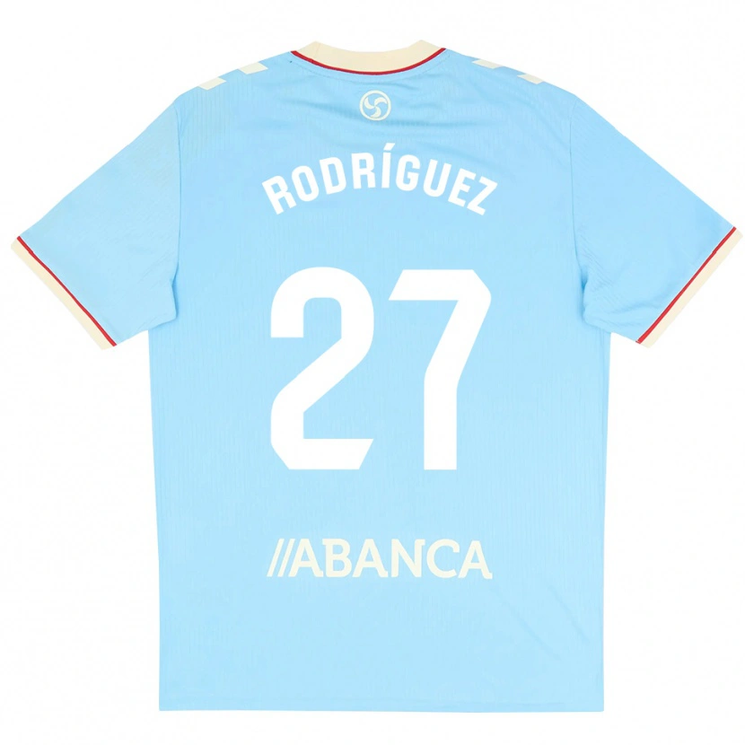 Danxen Kobiety Noah Rodríguez #27 Błękitny Biały Czerwony Domowa Koszulka 2026/27 Koszulki Klubowe