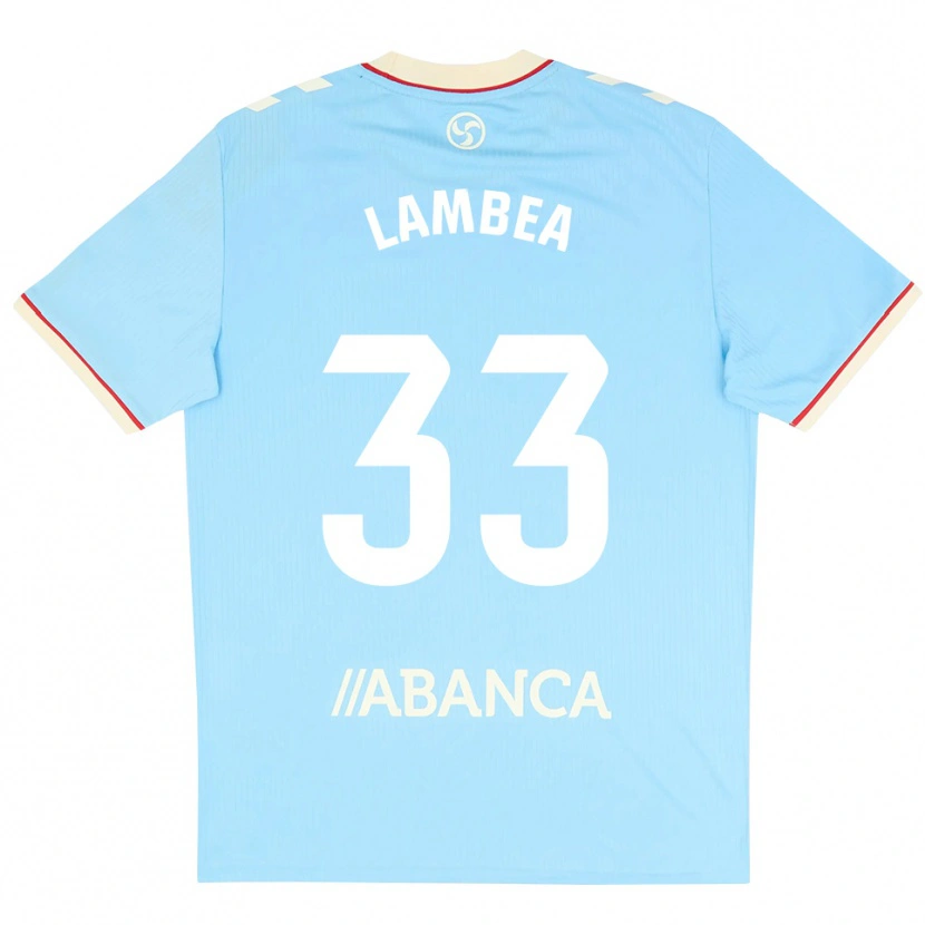 Danxen Kobiety Jorge Lambea #33 Błękitny Biały Czerwony Domowa Koszulka 2026/27 Koszulki Klubowe