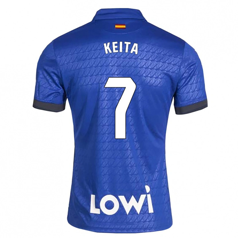 Danxen Kobiety Abdoulaye Keita #7 Niebieski Biały Czarny Domowa Koszulka 2026/27 Koszulki Klubowe